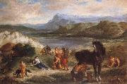 Ferdinand Victor Eugene Delacroix Ovid among the Scythians china oil painting artist